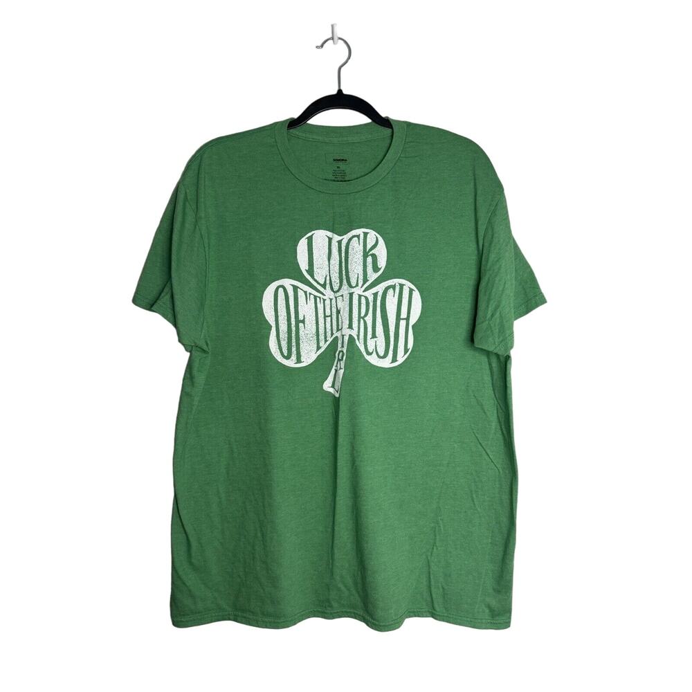 Luck of the Irish Sonoma Men’s XL Short Sleeve T-Shirt St. Patrick’s Theme Green